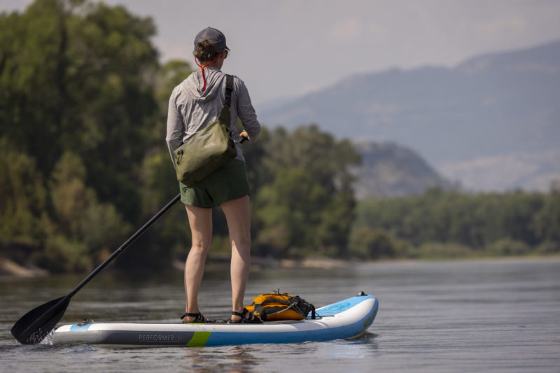 MYSTERY RANCH High Water Shoulder Bag on paddleboard